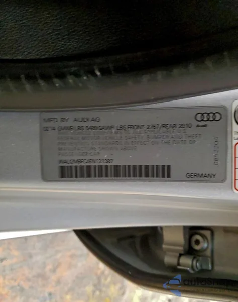 2014 Audi A7 Prestige z USA, uszkodzony, nr VIN WAU2MBFC4EN121387